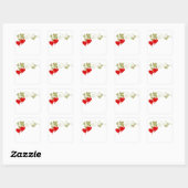 Sticker Carré Love Fruit (Feuille)