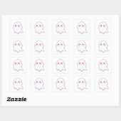 Sticker Carré Love Ghost – Kawaii & Adorable! (Feuille)