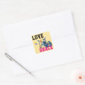 Sticker Carré LOVE × GIRAFFE - Custom (Enveloppe)