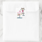 Sticker Carré Love Gymnastique (Sac)