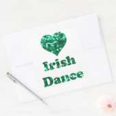 Sticker Carré Love Irish Dance (Enveloppe)