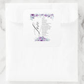 Sticker Carré Love Is Patient Kind Does Not Envy Bible Verse Cla (Sac)