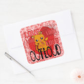 Sticker Carré Love Out Loud - Plus de coeurs (Enveloppe)