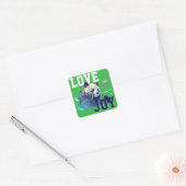 Sticker Carré LOVE × PANDA - Custom (Enveloppe)