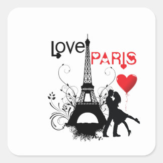 Sticker Carré Love Paris