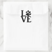 Sticker Carré Love Paw Classic (Sac)
