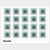 Sticker Carré Love QR Code (Feuille)
