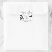 Sticker Carré Love Snap Share Camera Hearts Script Etsy Business (Sac)