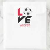 Sticker Carré Love soccer (Sac)