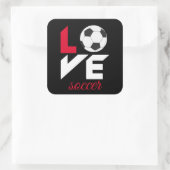 Sticker Carré Love soccer (Sac)