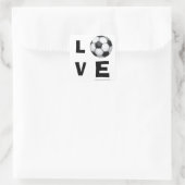 Sticker Carré LOVE Soccer Ball (Sac)