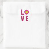 Sticker Carré Love Sunflower (Sac)