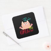 Sticker Carré Love You More Elegant Style  (Enveloppe)