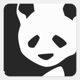 Sticker Carré Lovely Panda