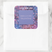 Sticker Carré Lovely Valentine Candle Label Editable Design (Sac)