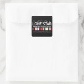 Sticker Carré LSVA Black Decal (6 grandes décalcomanies) (Sac)