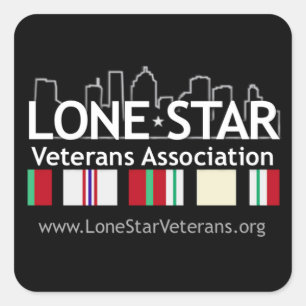 Sticker Carré LSVA Black Decal (6 grandes décalcomanies)