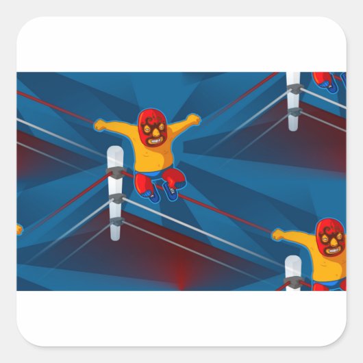 Sticker Carré luchador (Devant)