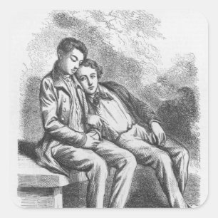 Sticker Carré Lucien de Rubempre et David Sechard