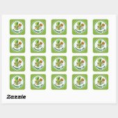 Sticker Carré Lucky Charms St. Patrick's Day (Feuille)