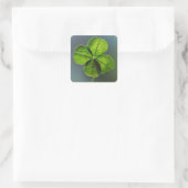 Sticker Carré Lucky Green Clover (Sac)