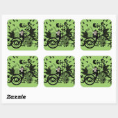 Sticker Carré Lucky Leprechaun (Feuille)