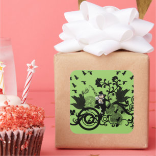 Sticker Carré Lucky Leprechaun