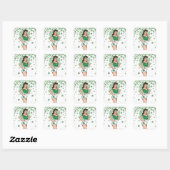 Sticker Carré Lucky Retro Glam (Feuille)