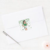 Sticker Carré Lucky Retro Glam (Enveloppe)