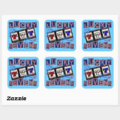 Sticker Carré Lucky Sevens (Feuille)