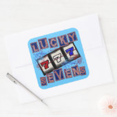 Sticker Carré Lucky Sevens (Enveloppe)