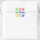 Sticker Carré Ludo Classic Board Game (Sac)