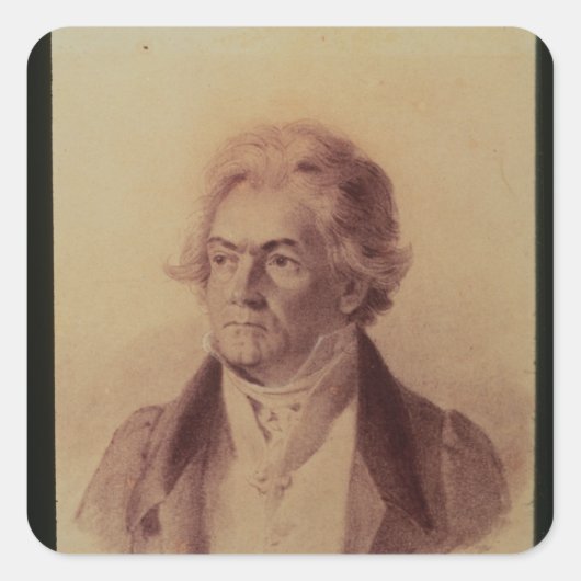 Sticker Carré Ludwig van Beethoven, 1824 (Devant)