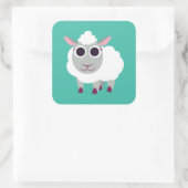 Sticker Carré Lulu le mouton (Sac)