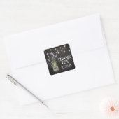 Sticker Carré Lumières de mariage rustiques en pot de fleurs de (Enveloppe)
