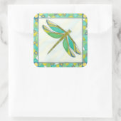 Sticker Carré Lumineuse libellule Pastel par Vanna Lam (Sac)