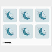 Sticker Carré Lune (Feuille)