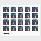 Sticker Carré lune (Feuille)