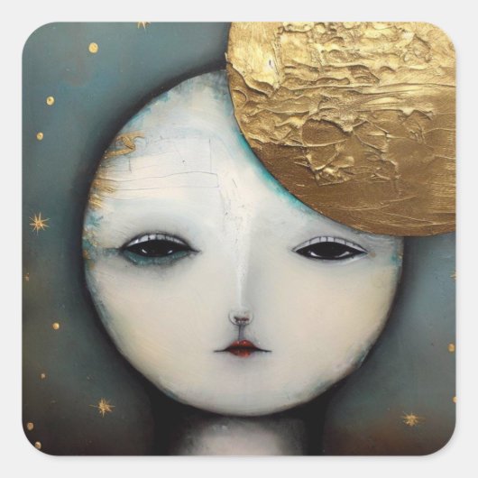 Sticker Carré Lune (Devant)