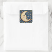 Sticker Carré Lune céleste folksy (Sac)