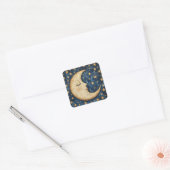 Sticker Carré Lune céleste folksy (Enveloppe)
