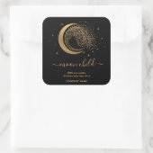 Sticker Carré Lune Mystic Witchy Celestial Willow Tree Carré St. (Sac)