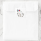 Sticker Carré Lunettes de chat (Sac)