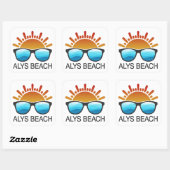 Sticker Carré Lunettes de soleil Alys Beach (Feuille)