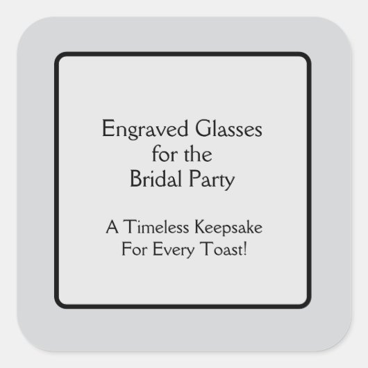 Sticker Carré Lunettes gravées (Devant)