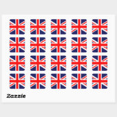 Sticker Carré L'Union Jack classique (Feuille)
