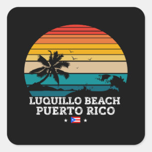 STICKER CARRÉ LUQUILLO BEACH PORTO RICO