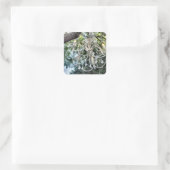 Sticker Carré Lustre Chic en cristal blanc (Sac)
