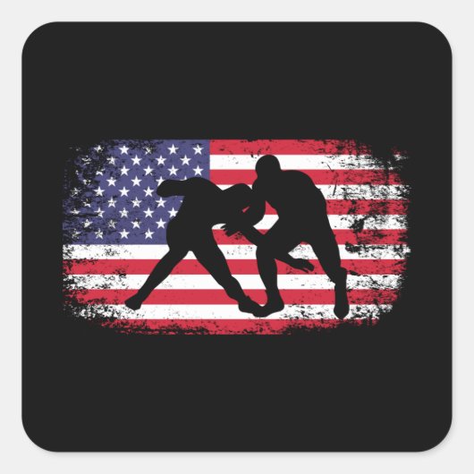 Sticker Carré Lutte (Devant)