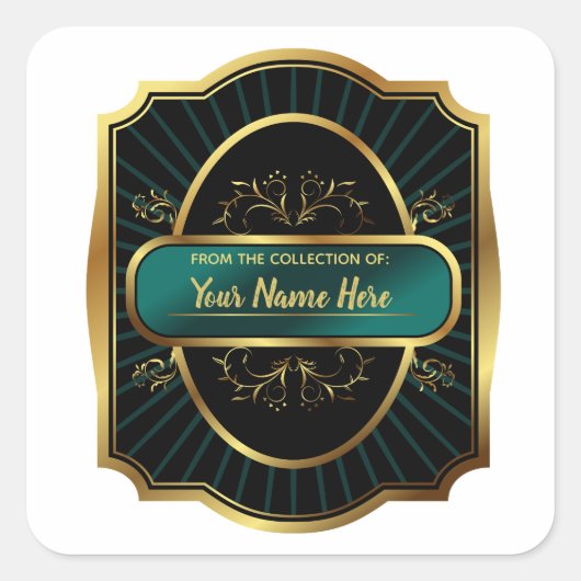 Sticker Carré LUXE De la collection de : (Devant)